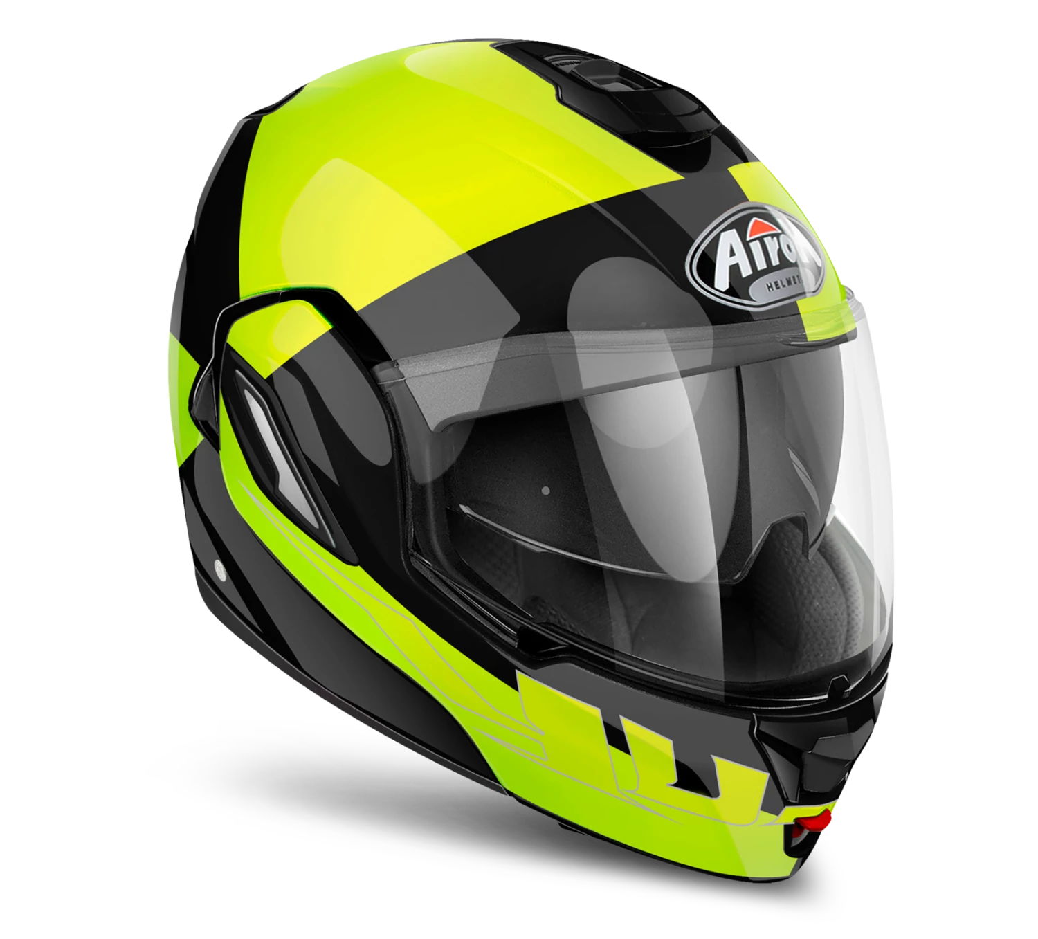 Airoh Rev Fusion Black/Yellow Modular Helmet - Image 3