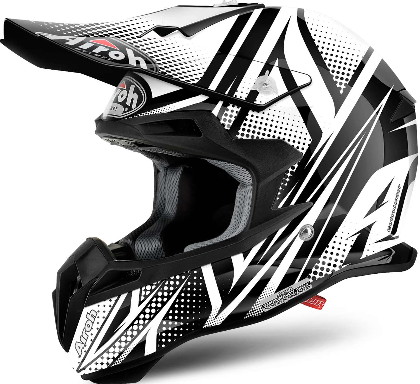 Airoh Terminator Cleft Gloss Black Helmet