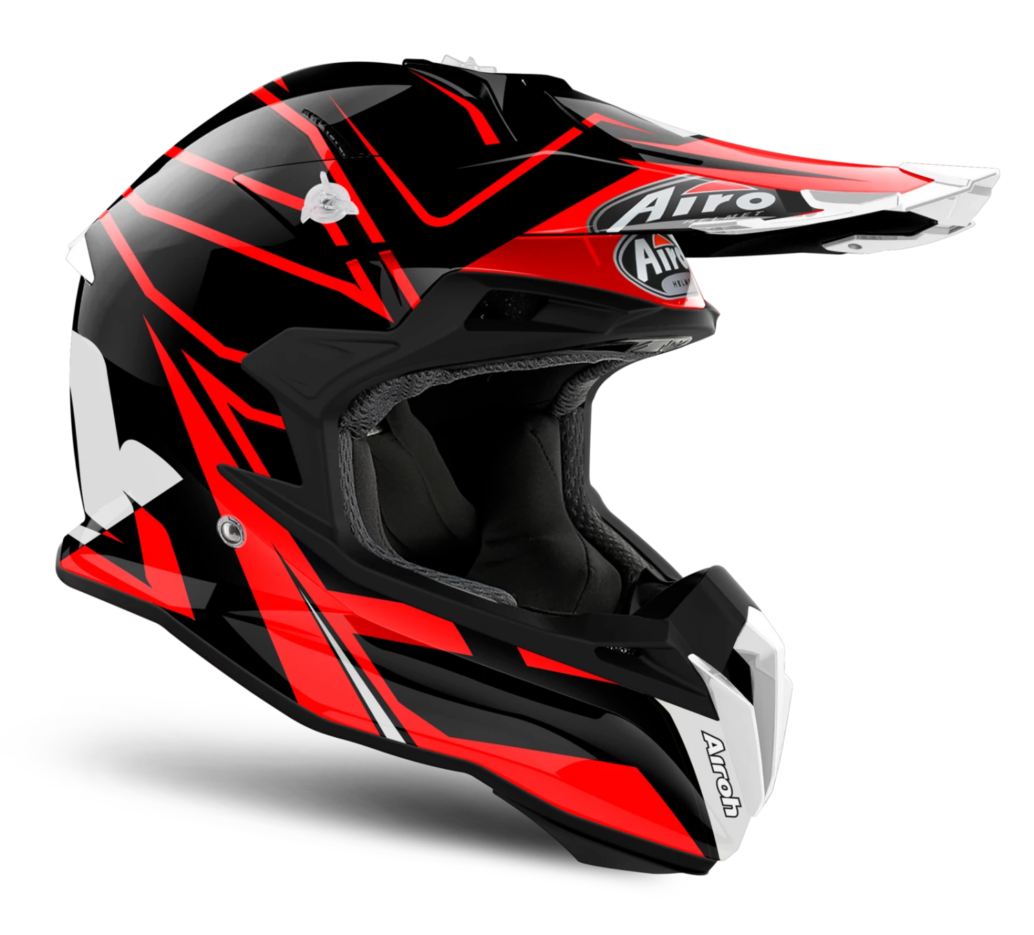 Airoh Terminator Open Vision Shock Red Helmet - Image 4