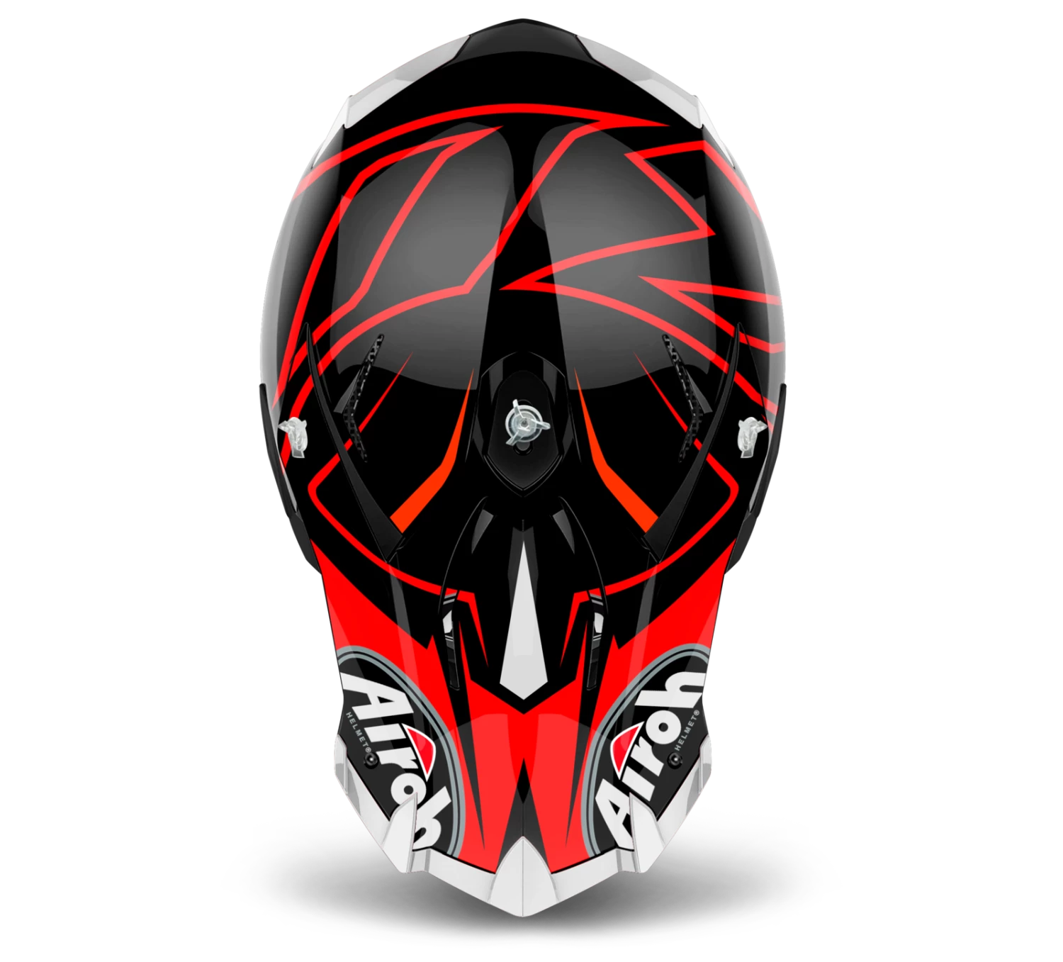 Airoh Terminator Open Vision Shock Red Helmet - Image 5