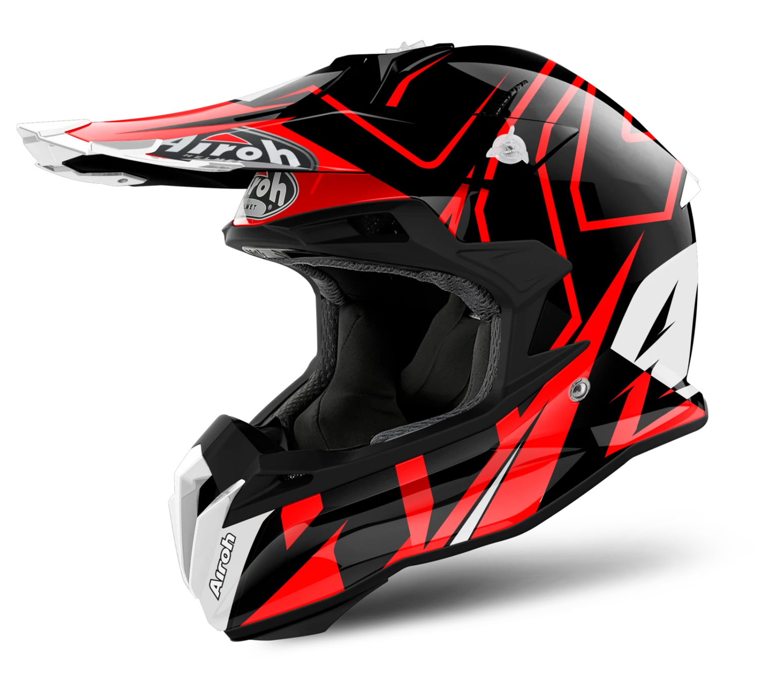 Airoh Terminator Open Vision Shock Red Helmet