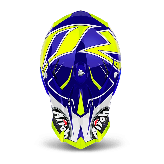 Airoh HAZV6144 Replacement Peak for Terminator Open Vision Helmets Shock Blue